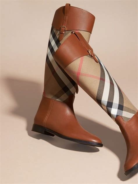 burberry leather boots|burberry boots with clear heels.